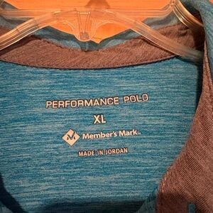 Member's Mark Men's Performance Polo - Blue - XL